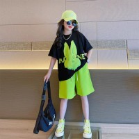 女童短裤套装夏季2024新款洋气时髦夏装大童夏款网红炸街洋气童装
