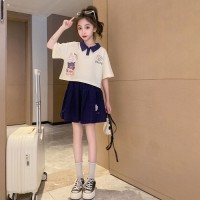 女童秋装套装2024新款洋气童装小女孩春秋儿童中大童运动时髦衣服