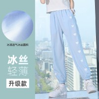 女童防蚊裤2024新款夏季冰丝儿童休闲运动裤薄款大童洋气夏装裤子