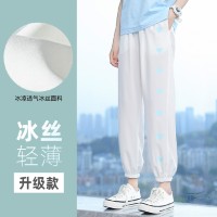 女童防蚊裤2024新款夏季冰丝儿童休闲运动裤薄款大童洋气夏装裤子