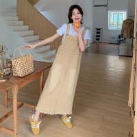 现货夏季新款流苏背带裙6329