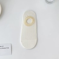 袜子女夏季纯棉薄款冰淇淋拼色无骨船袜吸汗透气防滑不掉跟隐形袜