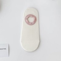 袜子女夏季纯棉薄款冰淇淋拼色无骨船袜吸汗透气防滑不掉跟隐形袜