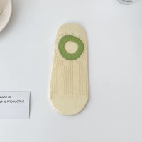 袜子女夏季纯棉薄款冰淇淋拼色无骨船袜吸汗透气防滑不掉跟隐形袜