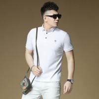 2024夏季男士新款休闲透气POLO衫珠地棉短袖T恤DS