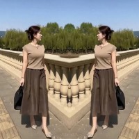 2024新款御姐轻熟风港味高级感成套搭配减龄裙子两件套装女装夏装