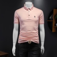 欧货2024夏季新款短袖t恤男士翻领休闲polo衫短袖DS