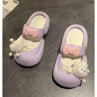 可爱仙女风拖鞋女玛丽珍夏季外穿2024新款踩屎感厚底洞洞鞋凉鞋潮