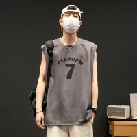 坎肩无袖背心男夏季青少年百搭潮流运动上衣宽松休闲内搭t恤