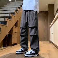 秋季新款抽绳篮球运动长裤男春秋休闲宽松帅气束脚休闲裤