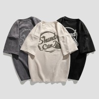 TC016短袖t恤男ins时尚宽松港风男生衣服夏季男装百搭帅气休闲