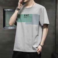T358纯棉短袖男士T恤夏季薄款宽松半袖