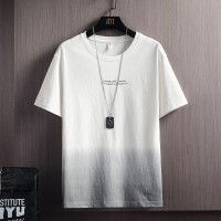 T356纯棉简约短袖男士T恤夏季新款宽松半袖潮流上衣