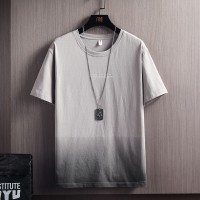 T356纯棉简约短袖男士T恤夏季新款宽松半袖潮流上衣