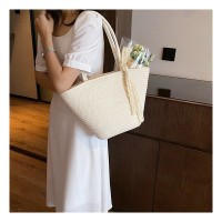 高级感包包女2024新款潮夏季百搭草编托特包大容量编织单肩沙滩包