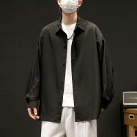 7304（黑墙）男士衬衫长袖春秋季衬衣寸衫外套衣服男装休闲上衣
