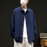 7304（黑墙）男士衬衫长袖春秋季衬衣寸衫外套衣服男装休闲上衣