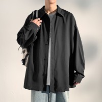 新品衬衫男士秋季设计感小众高级感轻奢宽松内搭衣服