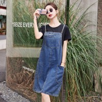 2024年夏季休闲/淑女新款韩版显瘦假两件连衣裙