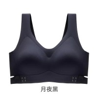 新款茶多酚无痕运动内衣女小胸聚拢防下垂交叉美背侧扣调整型文胸