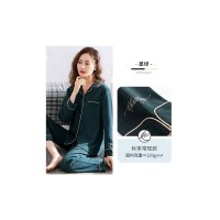 春秋款睡衣女100%纯棉宽松大码薄款长袖夏季新款可外穿家居服套装