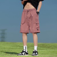 工装短裤男多口袋冰感工装裤糖果色情侣短裤高品质主推1108