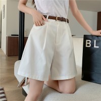 棉麻工装短裤女夏季薄款高腰韩版宽松休闲阔腿裤小个子时尚热裤潮