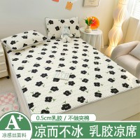 新款A类0.5乳胶凉席款三件套不夹棉加厚凉感丝乳胶凉席