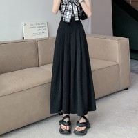 宽松山本裤裙女夏薄款2024新款九分冰丝阔腿显瘦垂感休闲裙裤