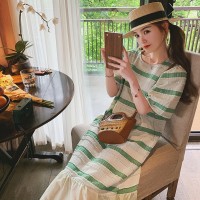 【现货2024】跳色小个子学院风森仙连衣裙女D161