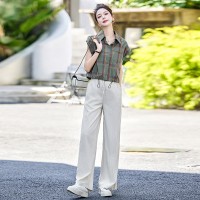 现货套装女2024年夏季新款两件套上衣